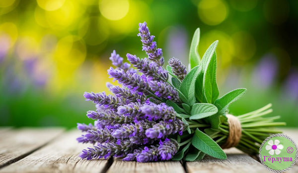 Букет шалфея